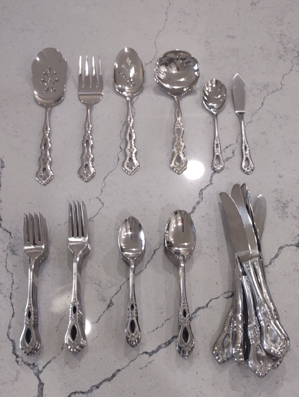 Vintage Oneida Schubert Continental Gourmet Northland Stainless Steel Flatware